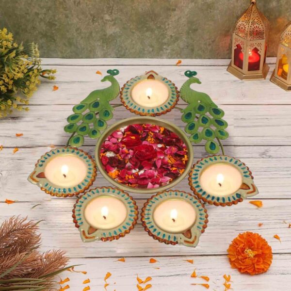 peacock urli bowl