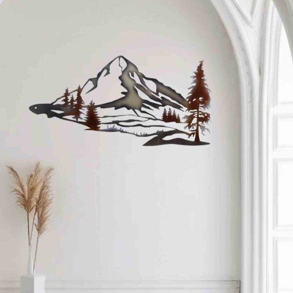 Metal Wall Art Mountains
