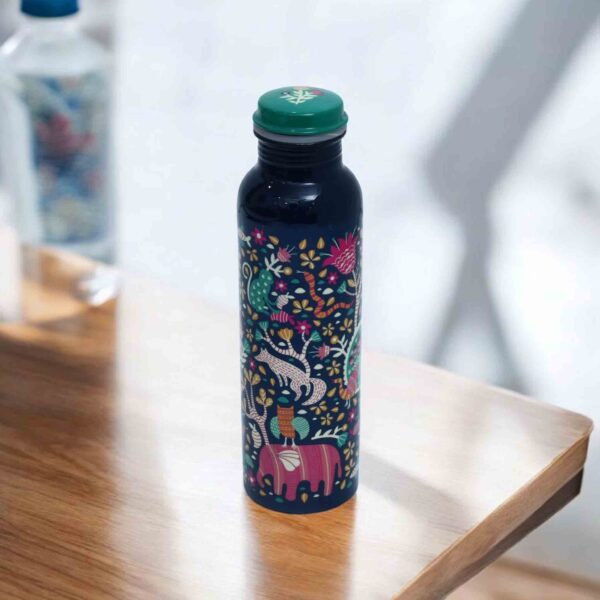 Printed Copper Designer Water Bottle